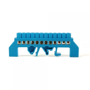 BARRA CONEXION RIEL DIN AISLADA AZUL 12X16MM