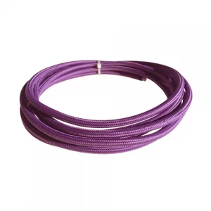 Cable Textil Forrado Color Morado