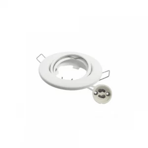 Foco Embutido Dicroico Fijo Color Blanco Livorno C/conector Gu10 Global