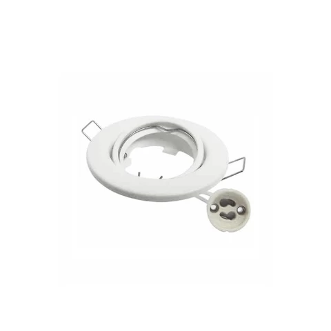 Foco Embutido Dicroico Fijo Color Blanco Livorno C/conector Gu10 Global