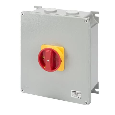 INTERRUPTOR ROTATORIO SOBREPUESTO MET 4P 80A IP65 M/ROJA GEWISS REF GW70573