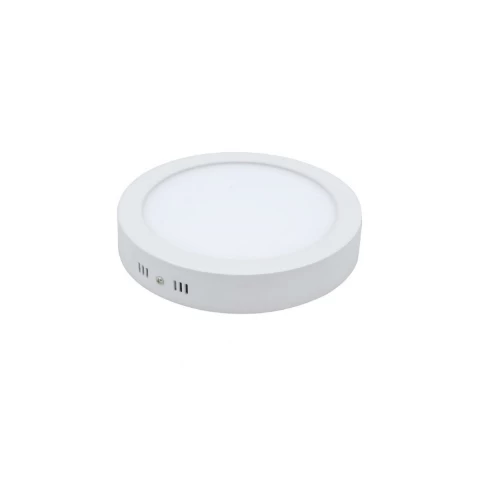 Plafon Led Redondo 18w Blanco Empavonado Luz Calida Vell.max