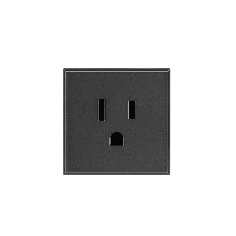 Toma De Corriente Std.americano 2 Mod - Oscura Bticino  Ref Hs4128s