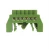 BARRA CONEXION RIEL DIN AISLADA VERDE 4X16MM