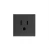 Toma De Corriente Std.americano 2 Mod - Oscura Bticino  Ref Hs4128s